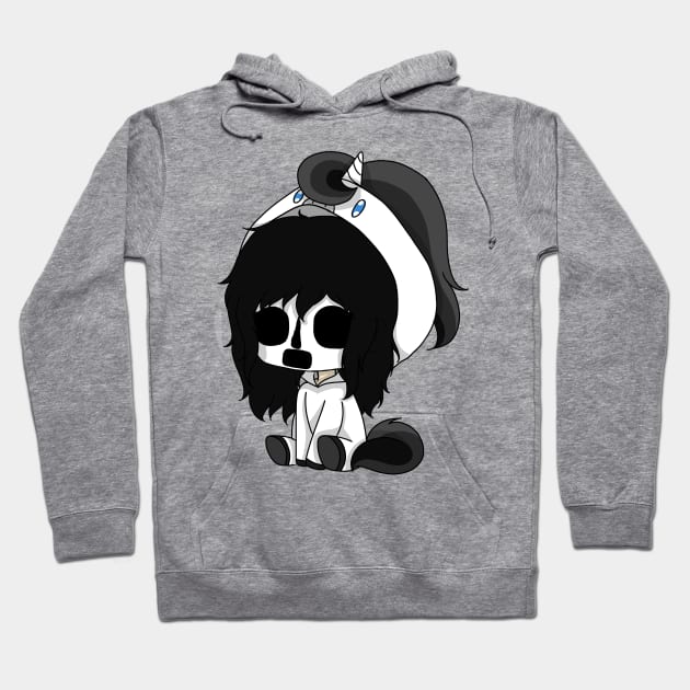 creepypasta unicorn (kate the chaser) Hoodie by LillyTheChibi